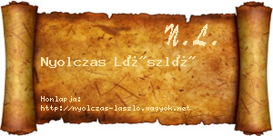 Nyolczas László névjegykártya